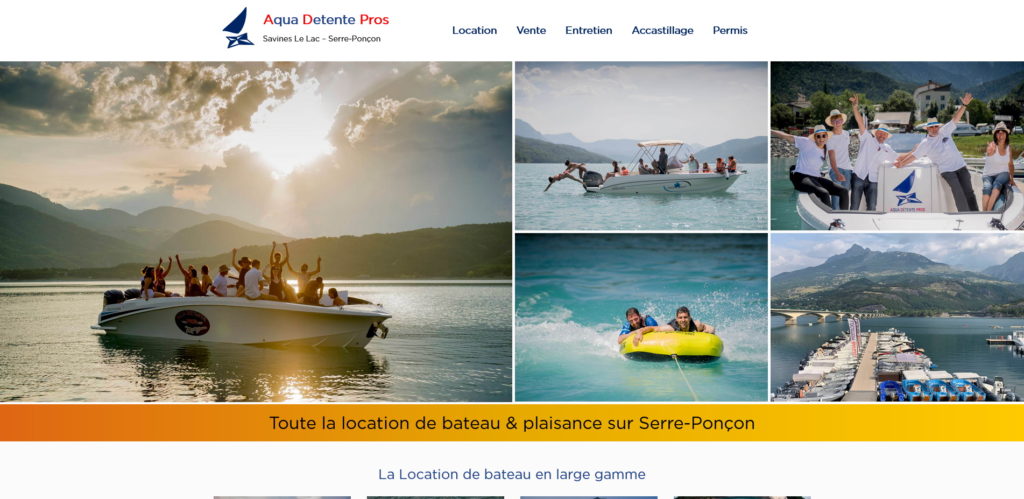 Aquadetente Pros Savines, la location de bateau sur Serre Ponçon